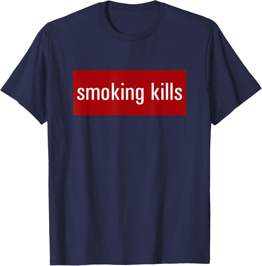 "Smoking Kills" T-Shirt - T-Shirt | Navy