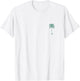 Vintage Hawaiian Palm Tree Beach Tropical Island Pocket Logo
