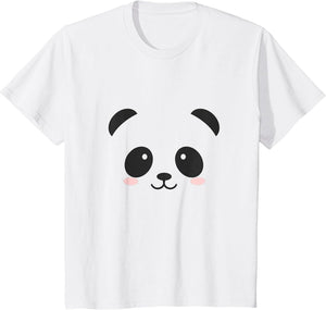 Vintage Funny Lovely Panda Bear Face Design in Black & White
