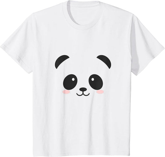 Vintage Funny Lovely Panda Bear Face Design in Black & White