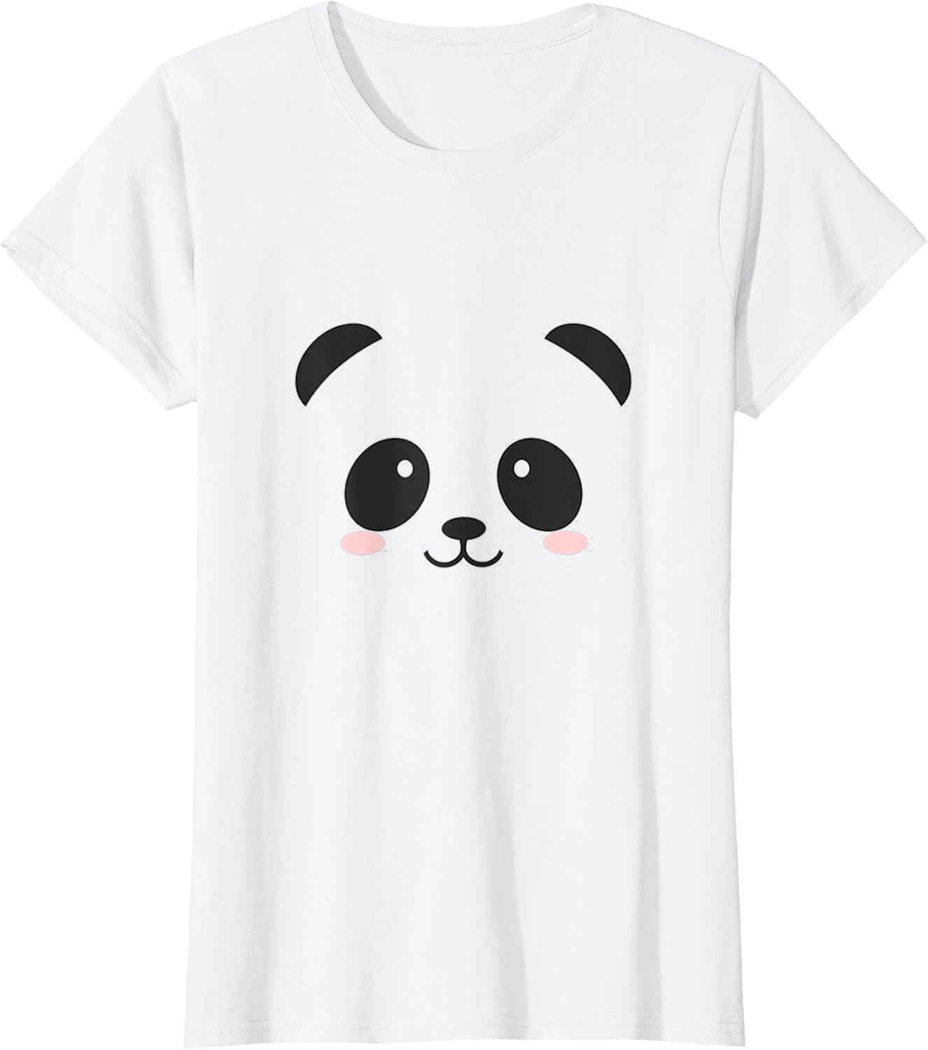 Vintage Funny Lovely Panda Bear Face Design in Black & White
