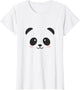 Vintage Funny Lovely Panda Bear Face Design in Black & White