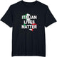Retro Italian Lives Matter Shirt Retro Italy Flag Pride