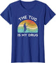 Funny Fishing Men The Tug is My Drug Women Fisherman Trout