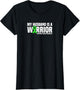 Husband is a Warrior Green Ribbon Lymphoma Cancer Awareness