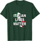 Retro Italian Lives Matter Shirt Retro Italy Flag Pride