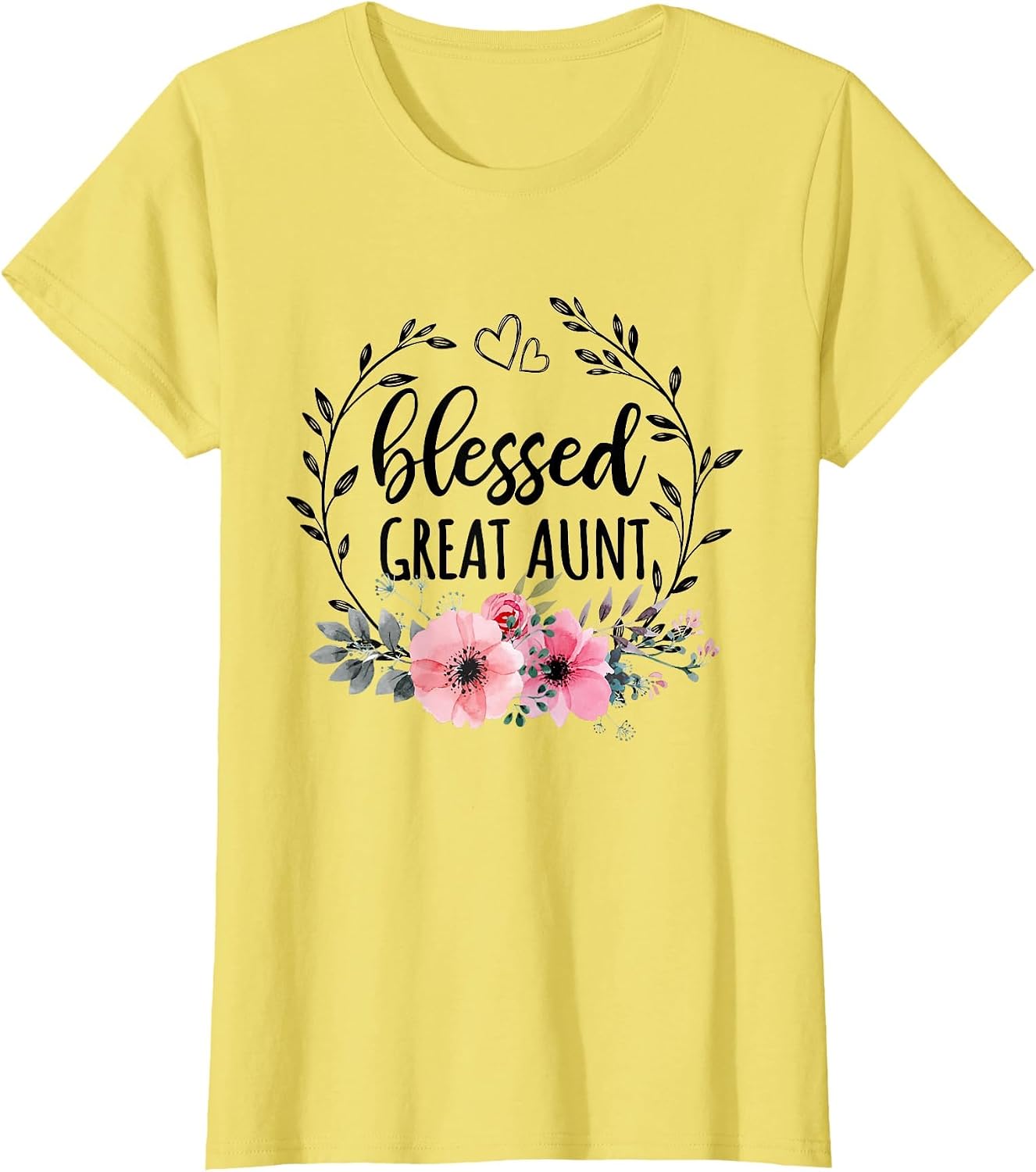 Blessed Great Aunt Shirt Floral Decor Mothers Day