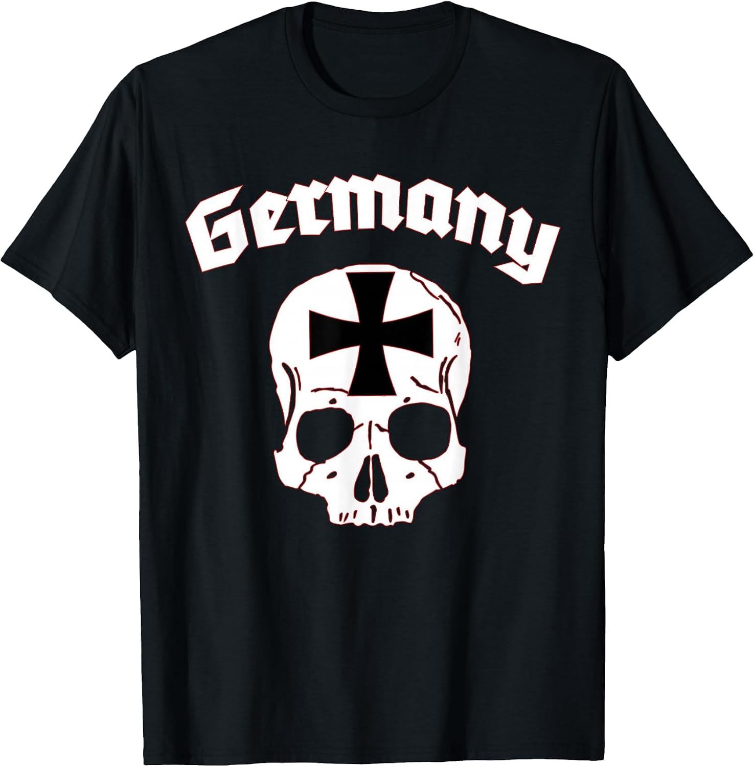 Germany Skull Old German Lettering Iron Cross