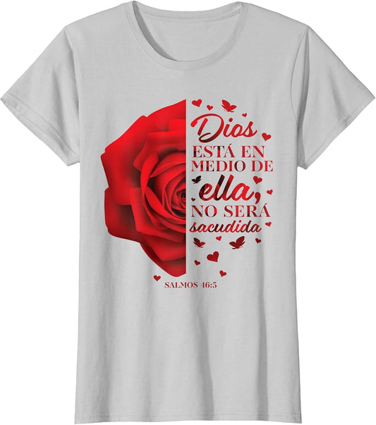 Cute Christian Shirts Women Mom Her Kids Spanish Bible Verse