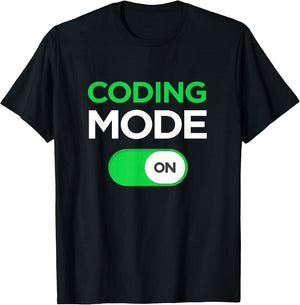 Funny Coding T Shirt Code Mode On Gift Kids, Men, Women