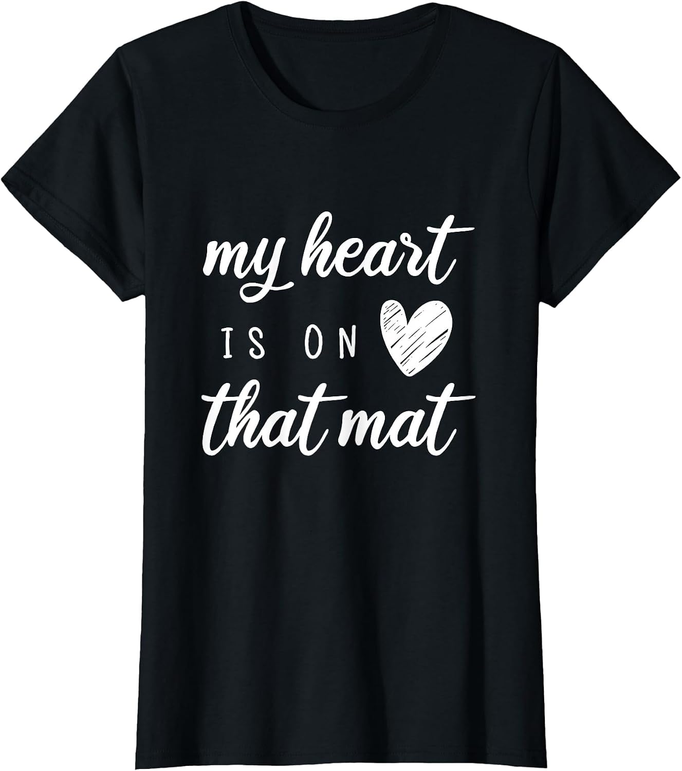My Heart is On That Mat Shirt Wrestling BJJ Jiu Jitsu Mom
