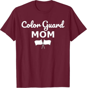 Beautiful Script Color Guard Mom Shirts