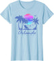 Orlando Florida Family Vacation Trip Retro Vintage Sunset