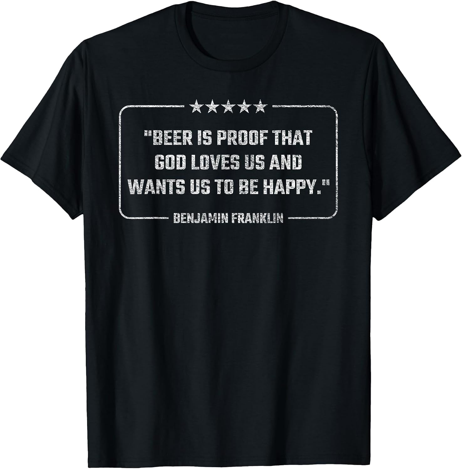 Benjamin Franklin Quote Beer is Proof that GOD Love US