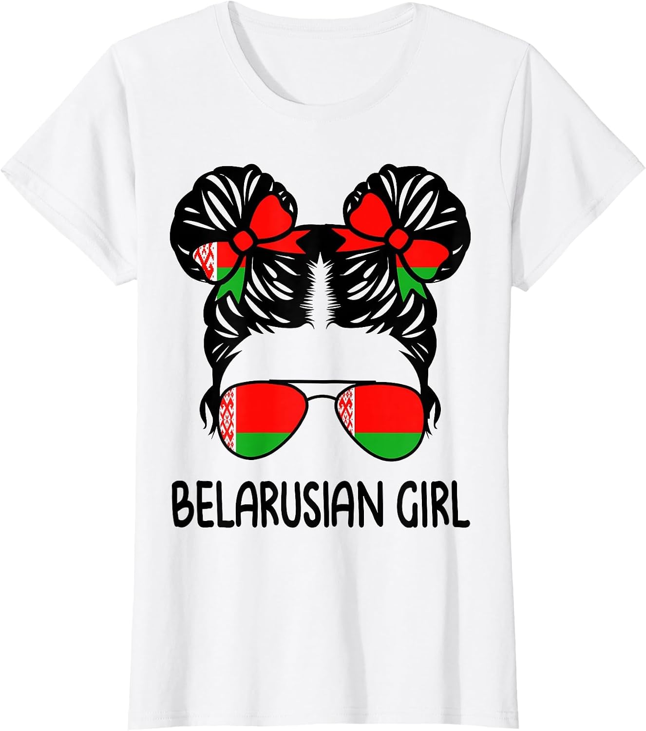 Belarusian Girl Messy Hair Belarus Pride Kids