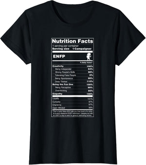 ENFP Shirt The Campaigner Personality Nutrition Facts