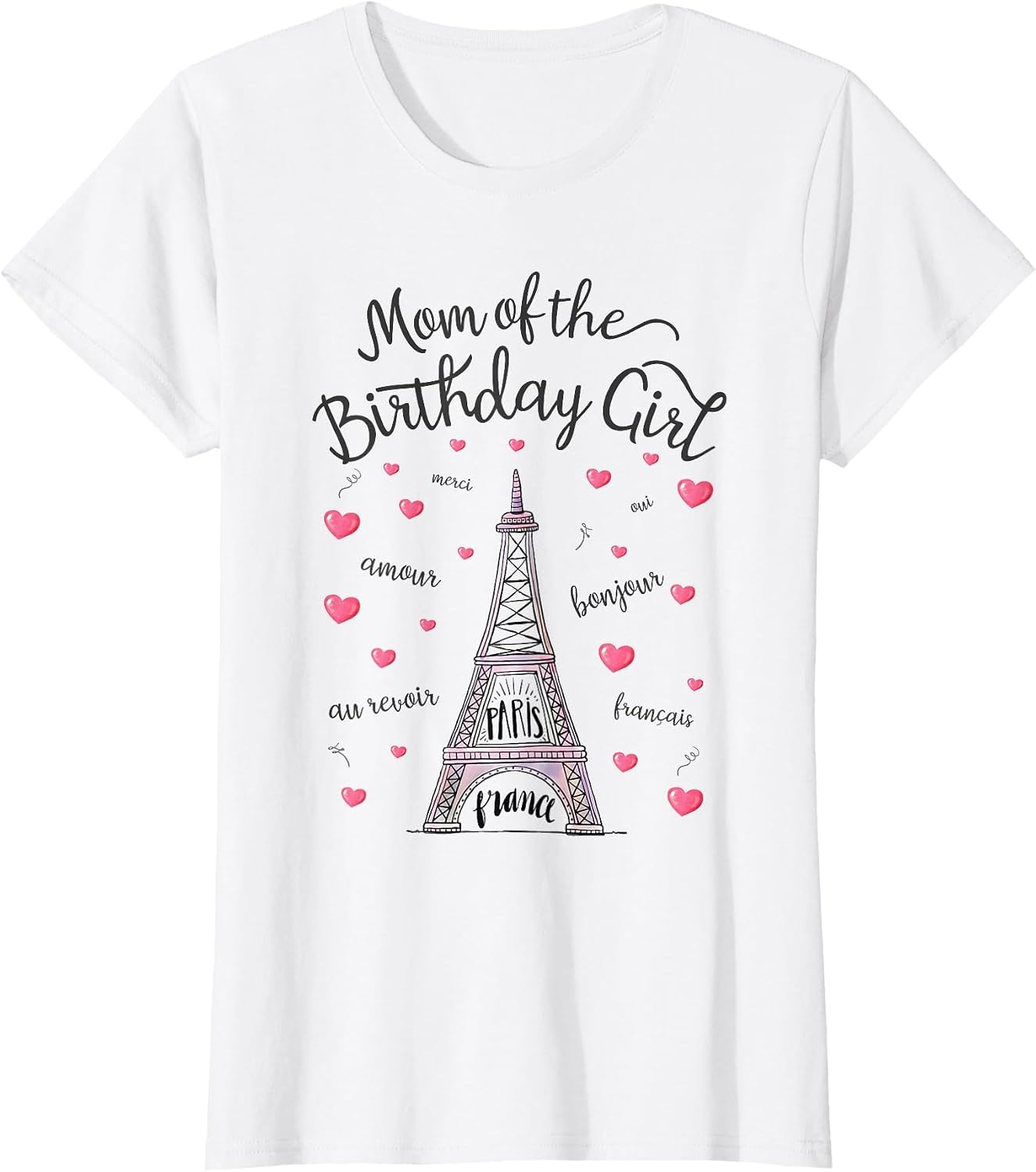 Mom of The Birthday Girl Paris Eiffel Tower Paris Theme Part