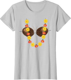 Hawaiian Coconut Bra Shirt | Cool Tropical Coco Gift