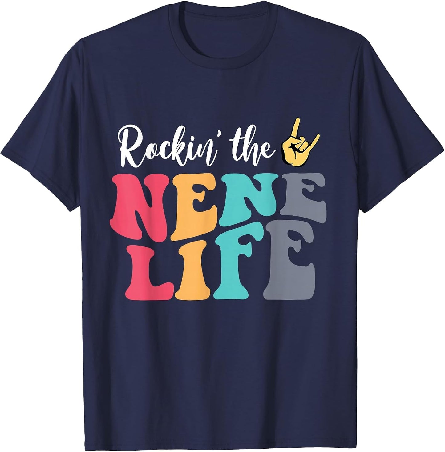 Retro Vintage Rockin' The Nene Life Birthday Mother's Day