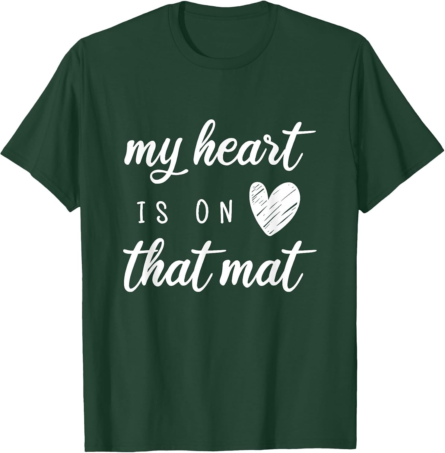 My Heart is On That Mat Shirt Wrestling BJJ Jiu Jitsu Mom