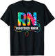 Tie Dye RN Registered Nurse Stethoscope Nurse Women