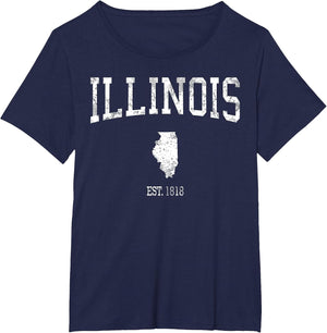 Illinois Vintage Sports Design IL