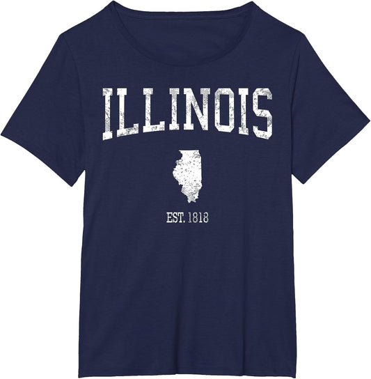 Illinois Vintage Sports Design IL