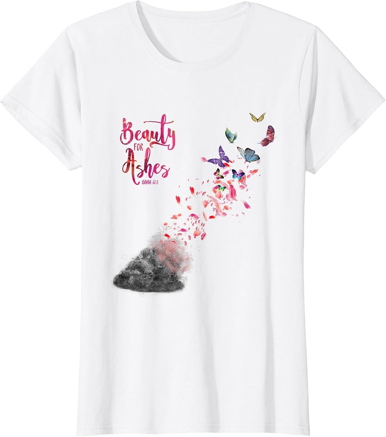 Christian Bible Verse Quote Isaiah 61:3 Beauty for Ashes