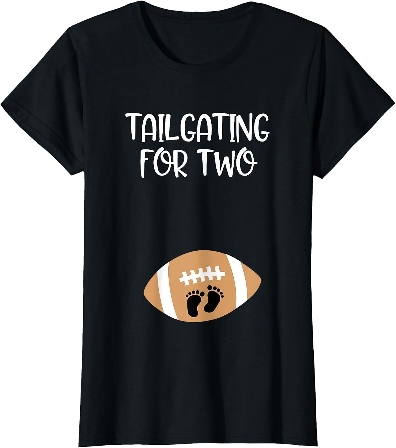 Tailgating for Two Football Game Day Pregnant Expecting Mom