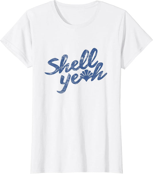 Shell Yeah Beach Vintage Texture