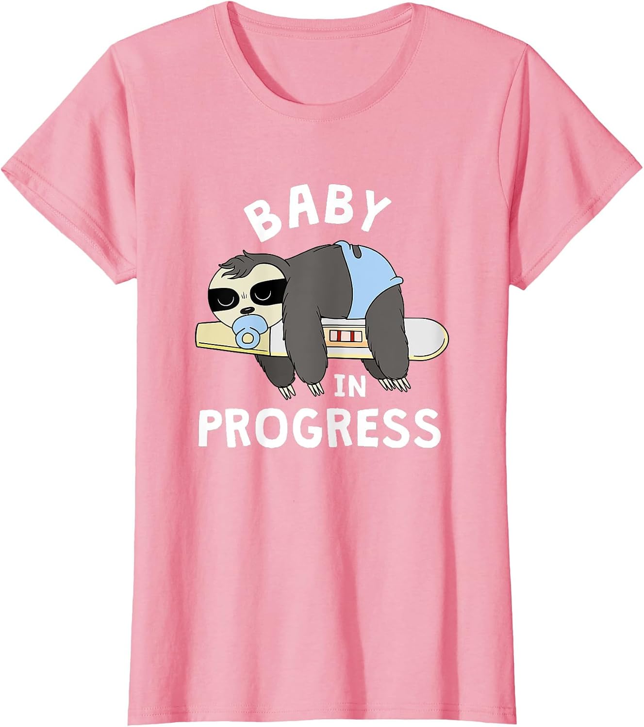 Baby in Progress Announcement Sloth Pregnancy Test Its A Boy