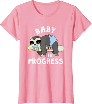 Baby in Progress Announcement Sloth Pregnancy Test Its A Boy