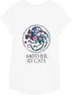 Mother of Cats Shirt with Floral Art - Cat Lovers