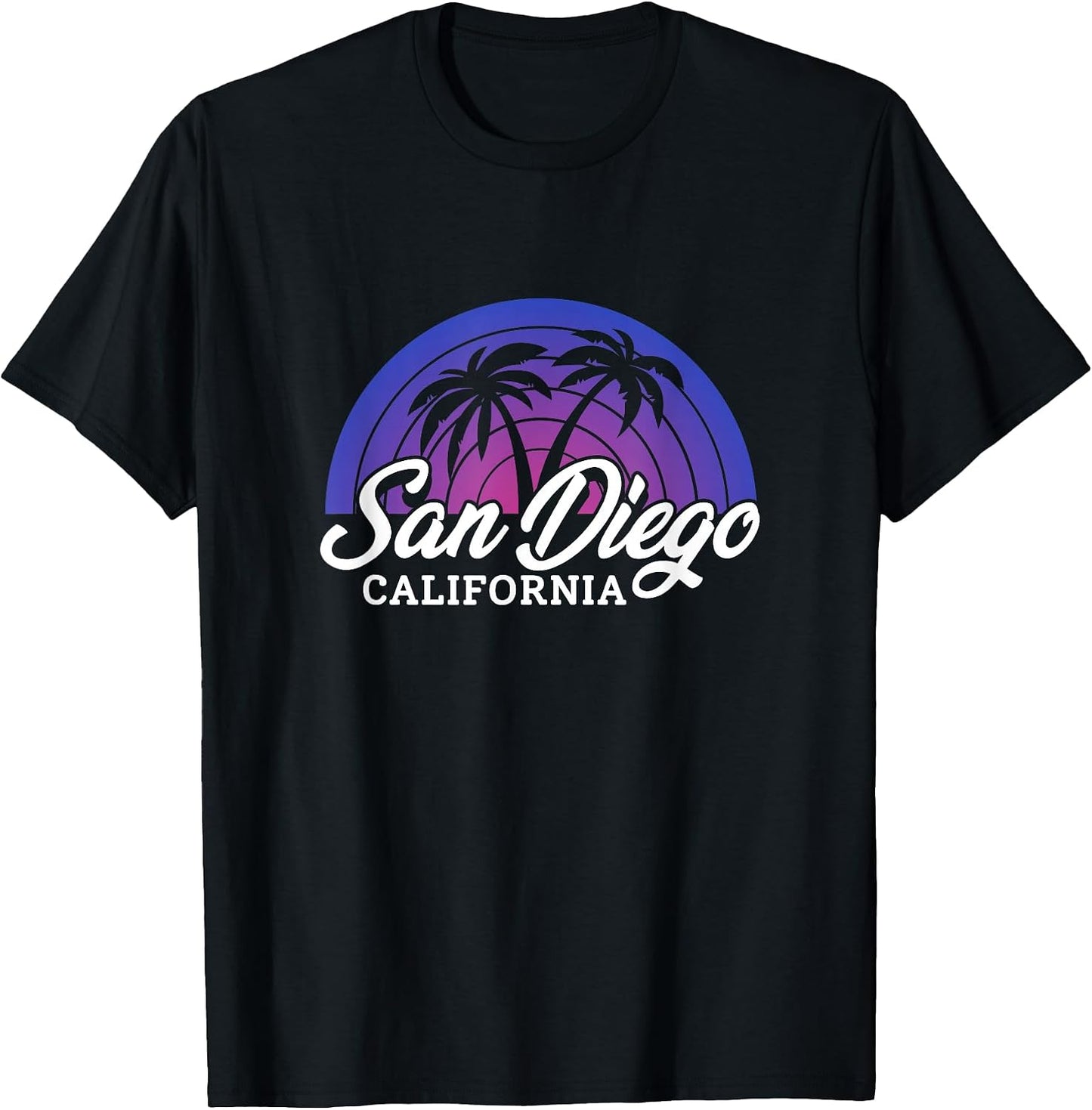 San Diego California Palm Trees Surfing Summer Vacation
