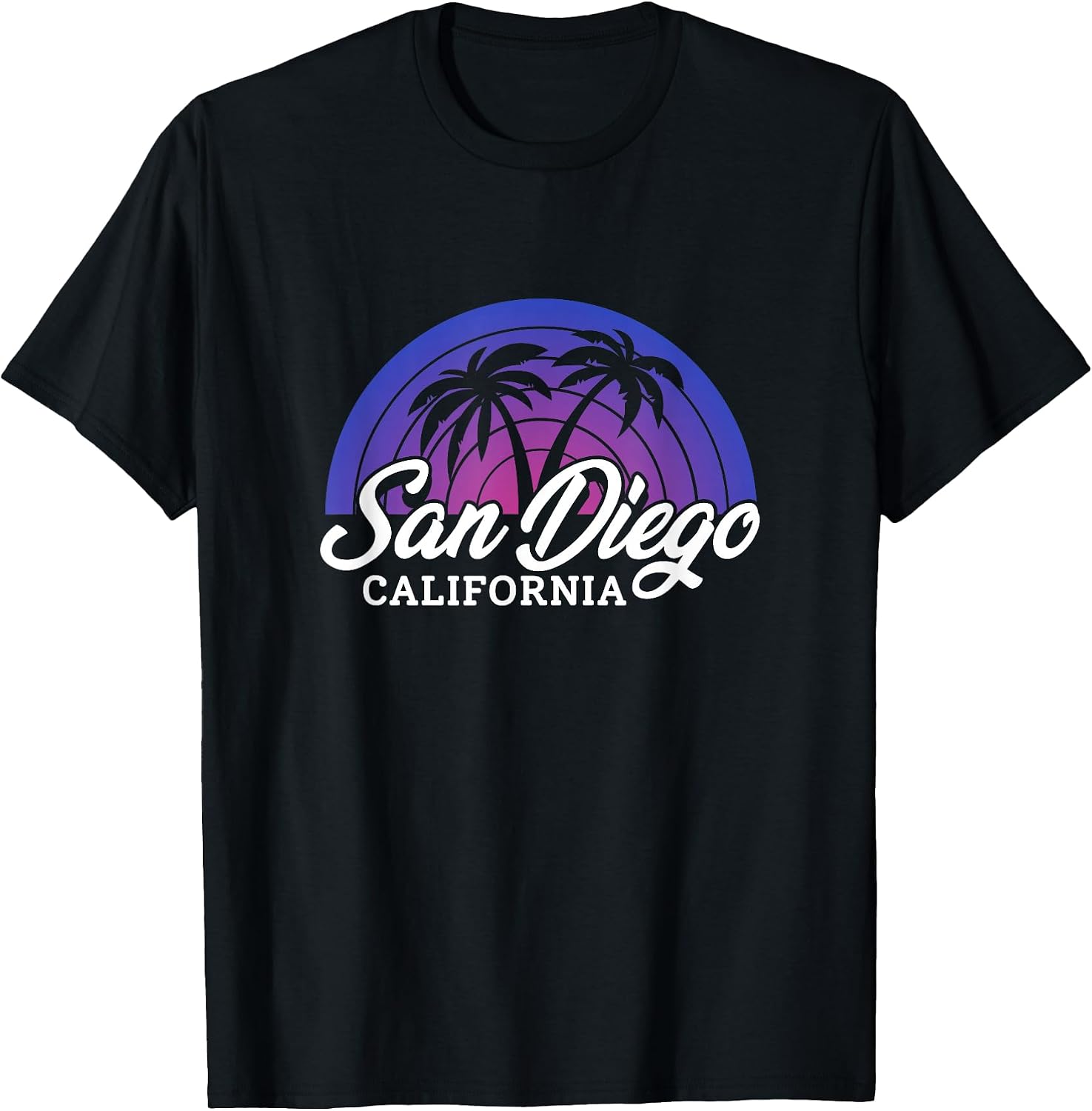 San Diego California Palm Trees Surfing Summer Vacation