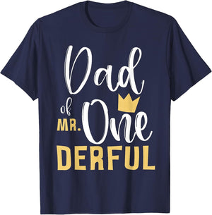 Dad of Mr Onederful 1st Birthday First One-Derful Matching