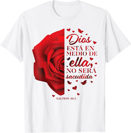 Cute Christian Shirts Women Mom Her Kids Spanish Bible Verse