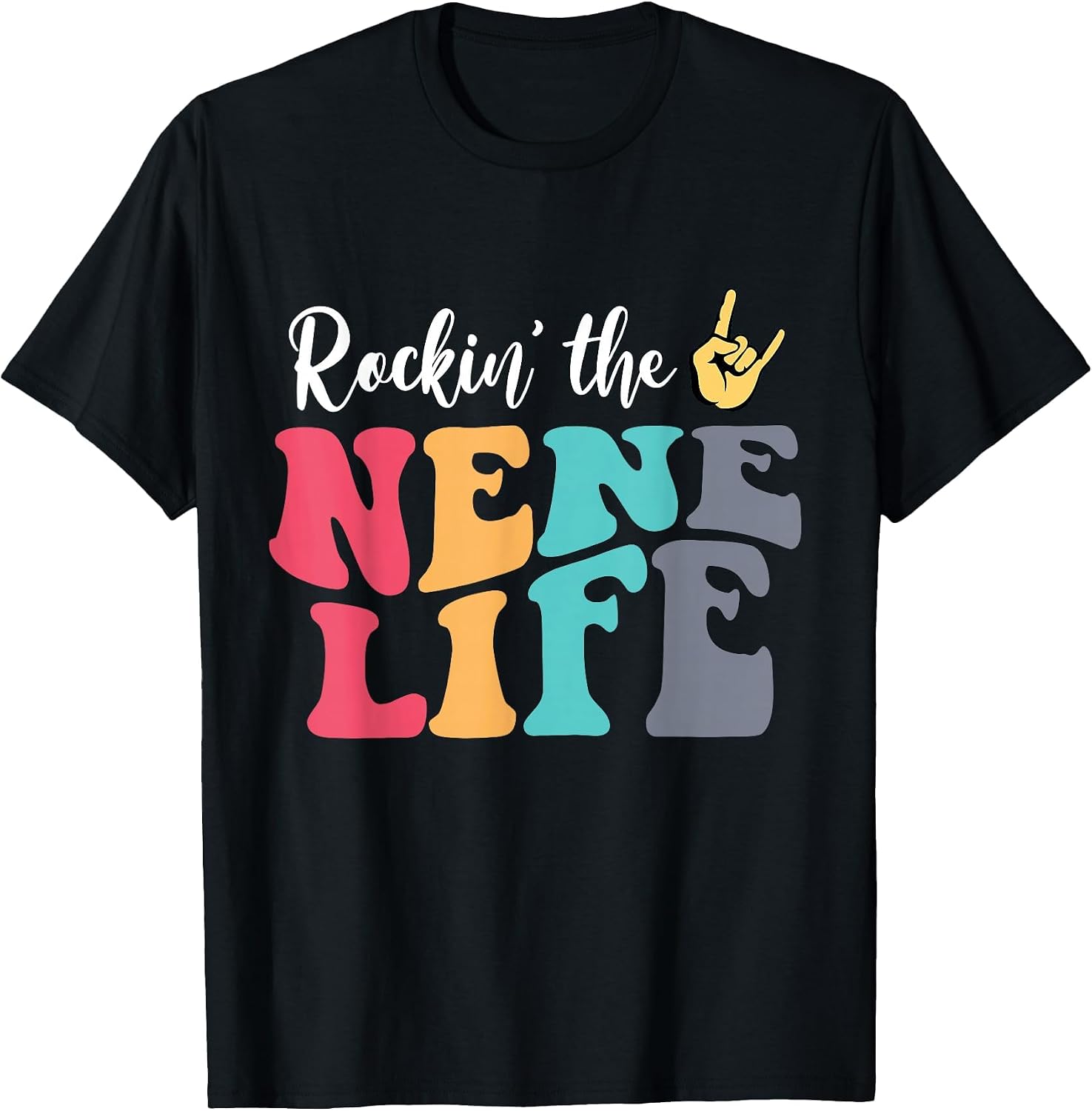 Retro Vintage Rockin' The Nene Life Birthday Mother's Day