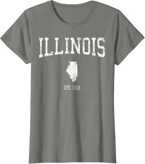 Illinois Vintage Sports Design IL