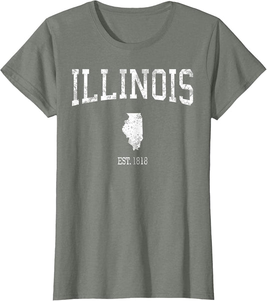Illinois Vintage Sports Design IL