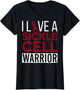 I Love a Sickle Cell Warrior Awareness Month Ribbon