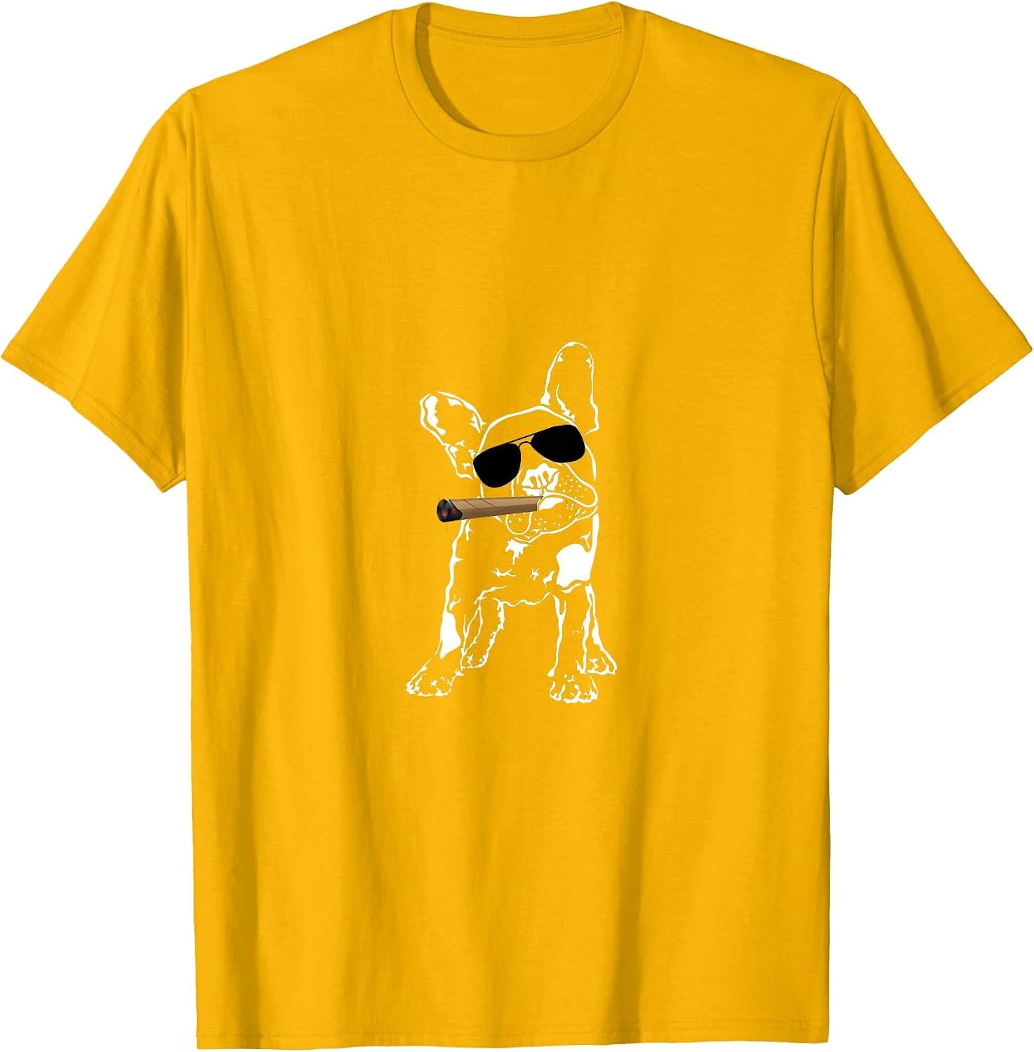 Cigars and French Bulldog T Shirt Gift Cigar Dog Lover