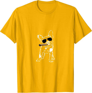 Cigars and French Bulldog T Shirt Gift Cigar Dog Lover
