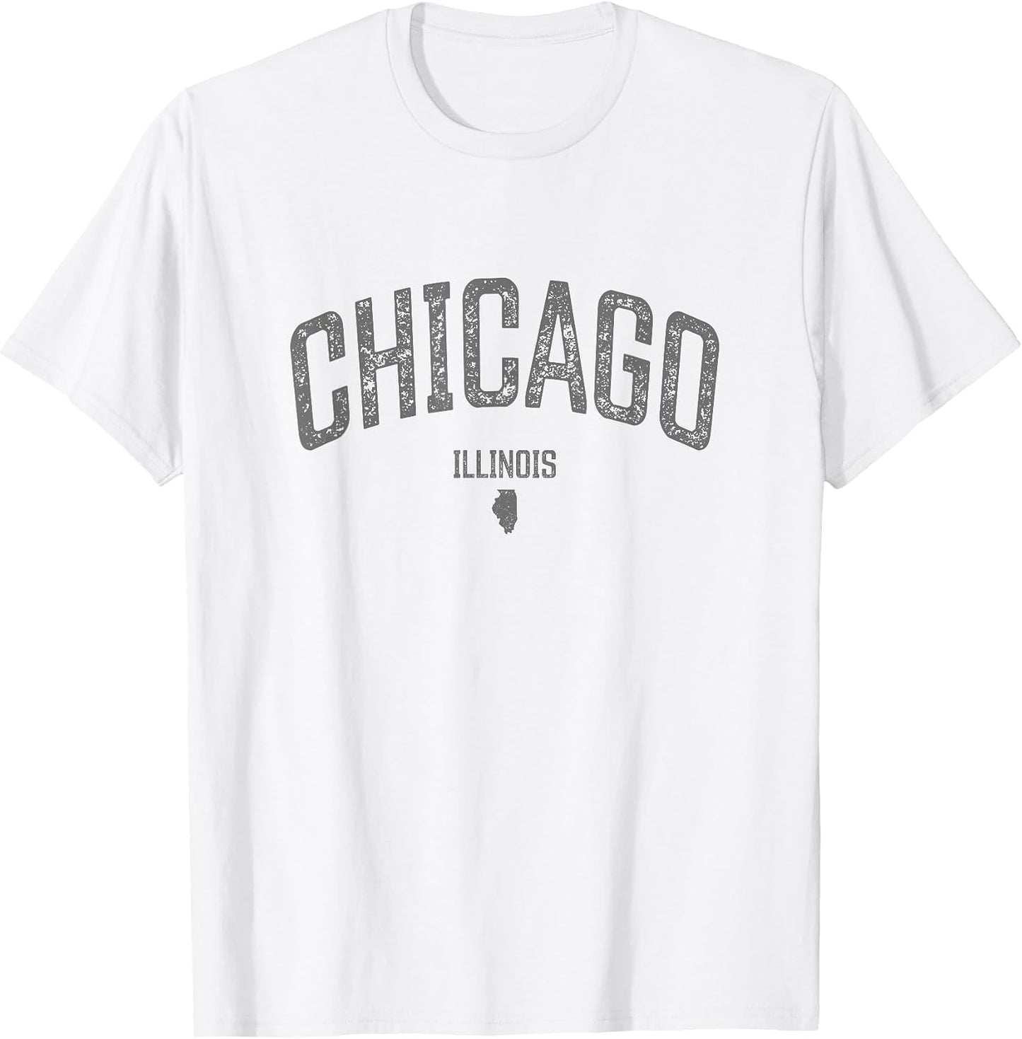 Chicago Illinois Vintage Distressed Illinois Chicago