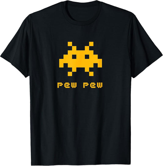 Space Alien Invaders 8-bit Retro UFO Video Gamer