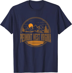 Vintage Piedmont West Virginia Mountain Hiking Print