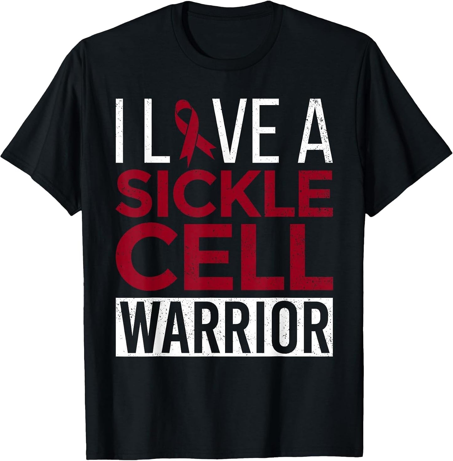 I Love a Sickle Cell Warrior Awareness Month Ribbon
