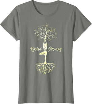 Yoga Tree of Life with Sayings Vriksasana Hatha Pose