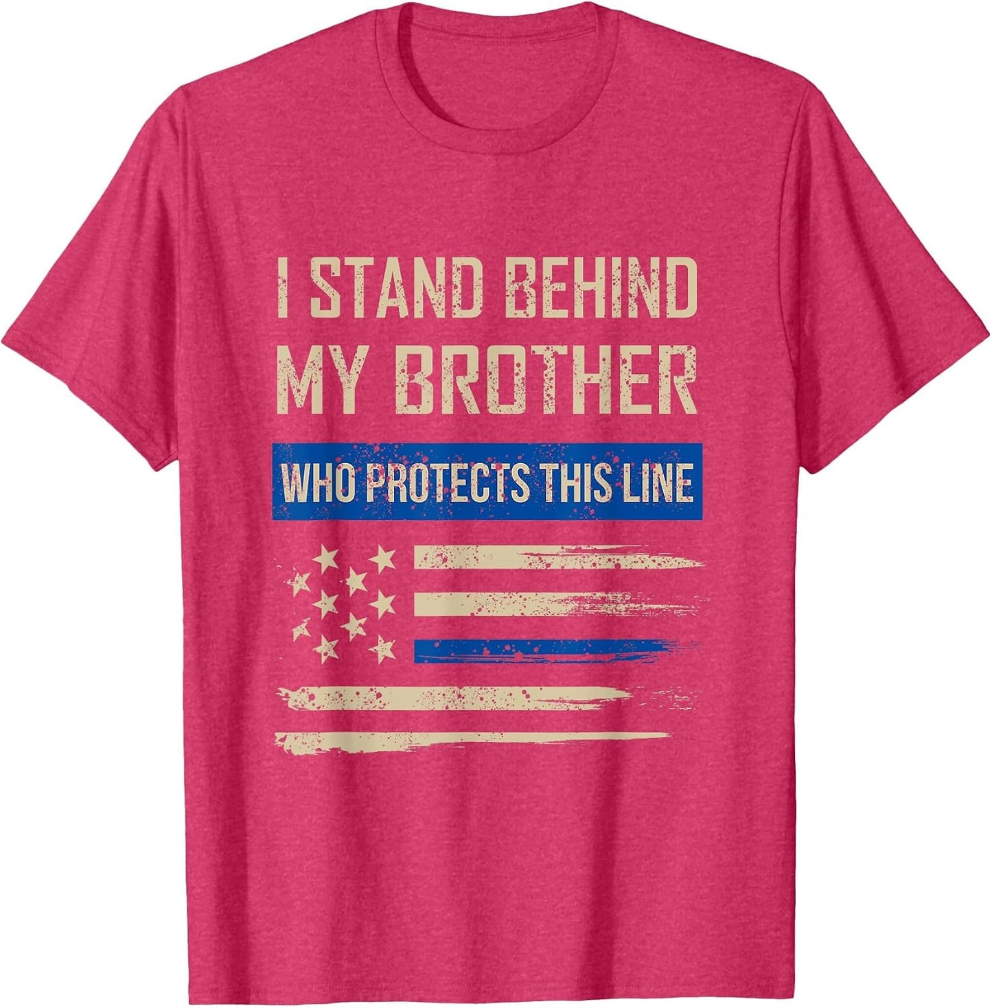 Law Enforcement Police Brother Family Blue Thin Line Flag
