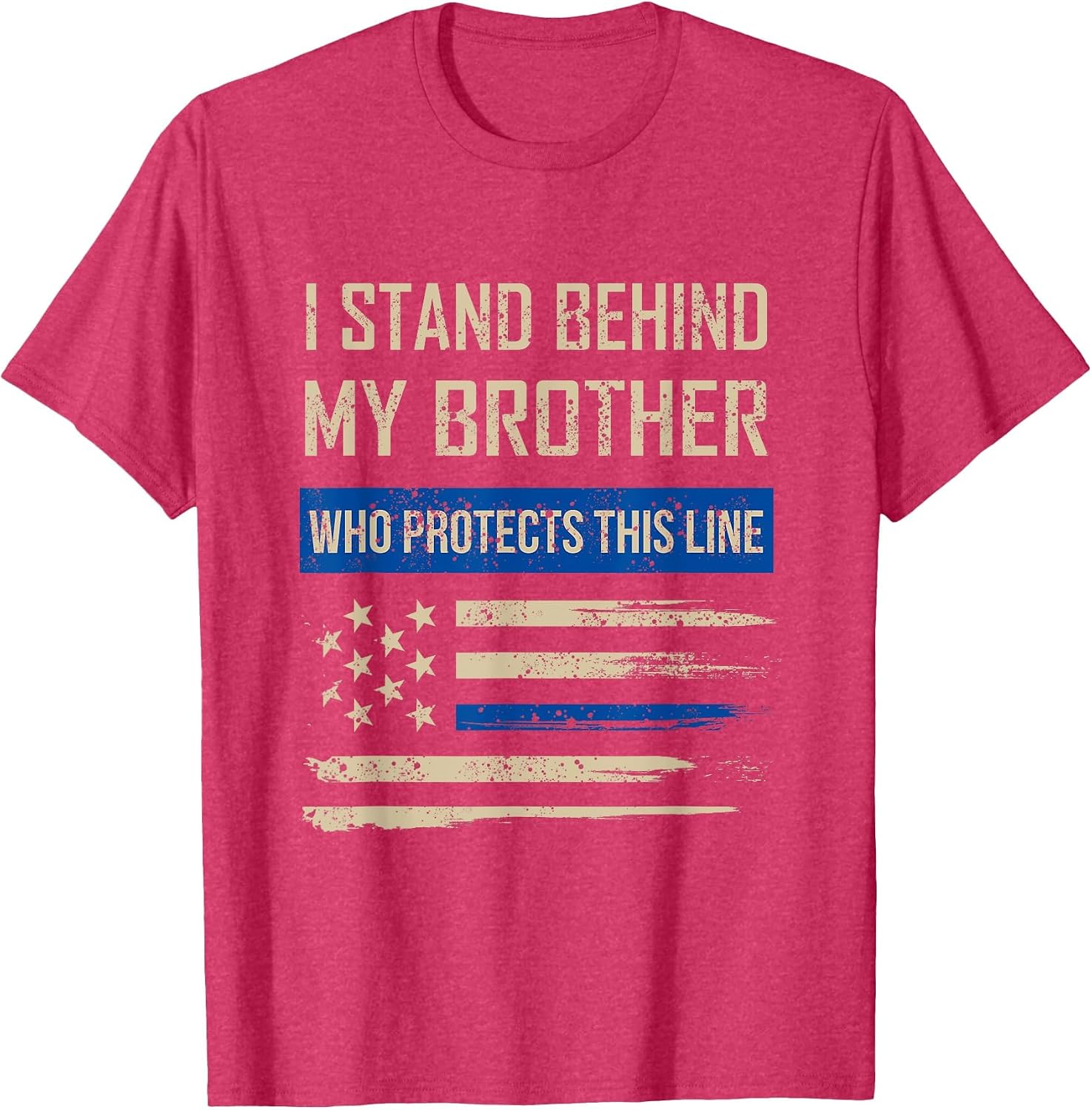 Law Enforcement Police Brother Family Blue Thin Line Flag